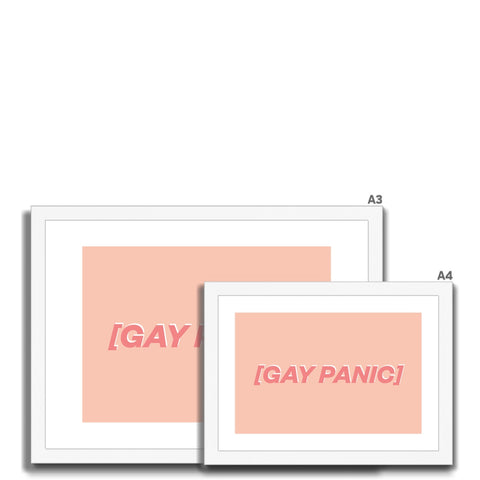 Gay Panic Framed & Mounted Print