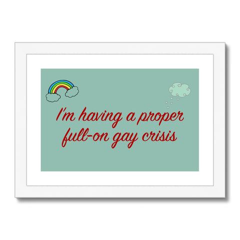 Heartstopper - Gay Panic Framed & Mounted Print