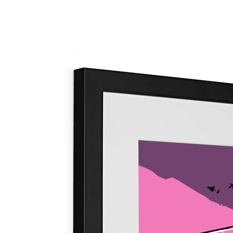Danny The Dude, Pink Framed & Mounted Print