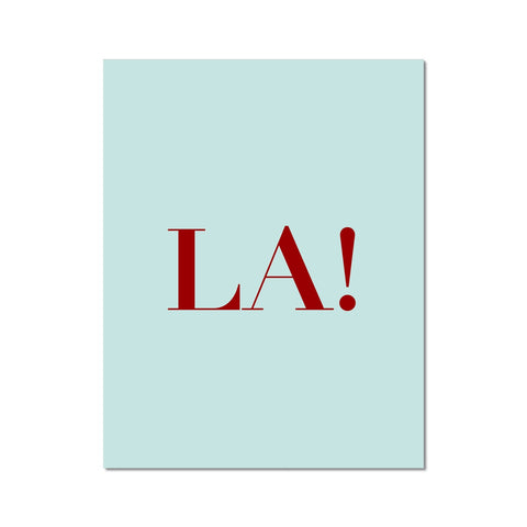 La! Queer Wall Art Print