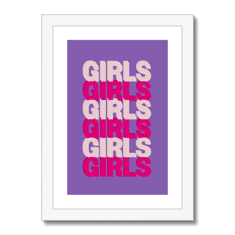 Girls Framed & Mounted Print