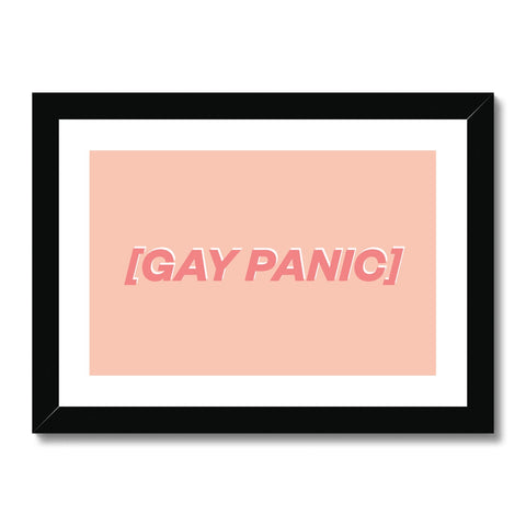 Gay Panic Framed & Mounted Print