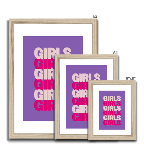 Girls Framed & Mounted Print
