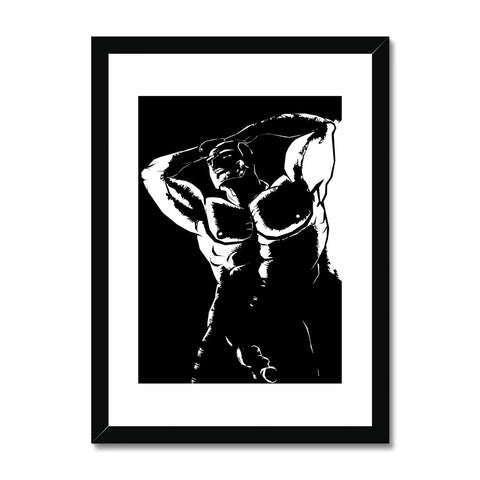 Danny The Dude, Dark Framed & Mounted Print