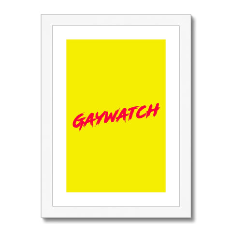 Gaywatch Framed & Mounted Print