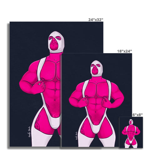 Horny Latex Hunk Fine Art Print
