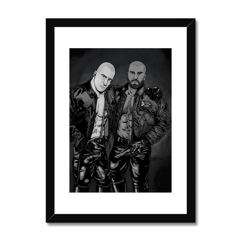 Skins & Pride - Grey Framed & Mounted Print