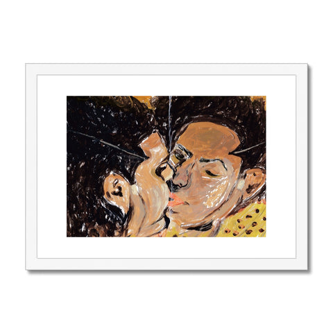 Mirror Kiss Framed & Mounted Print