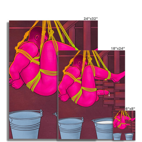 Bounded And Milked Gay Art Print