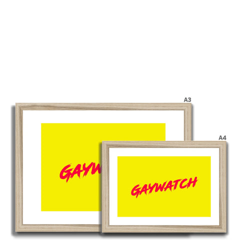 Gaywatch Framed & Mounted Print