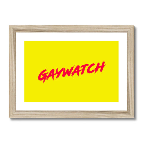 Gaywatch Framed & Mounted Print