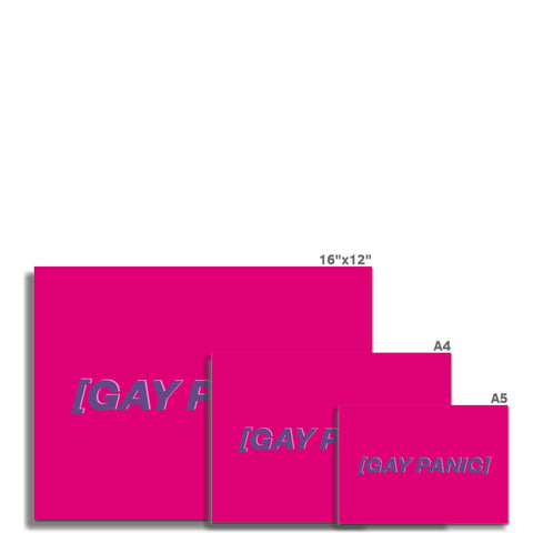 Gay Panic - Dark Fine Art Print