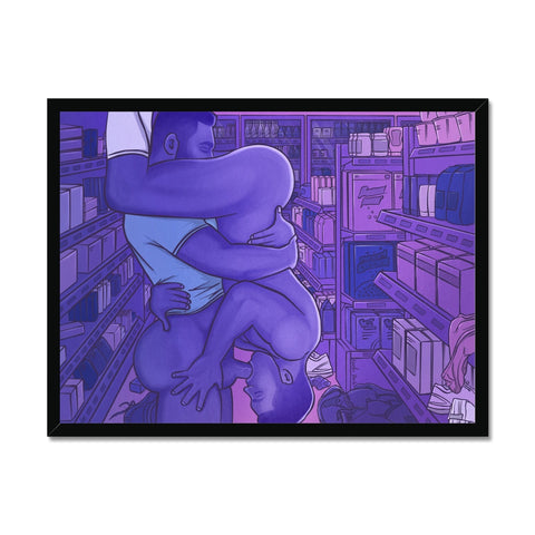 Lust At The Supermarket Framed Print