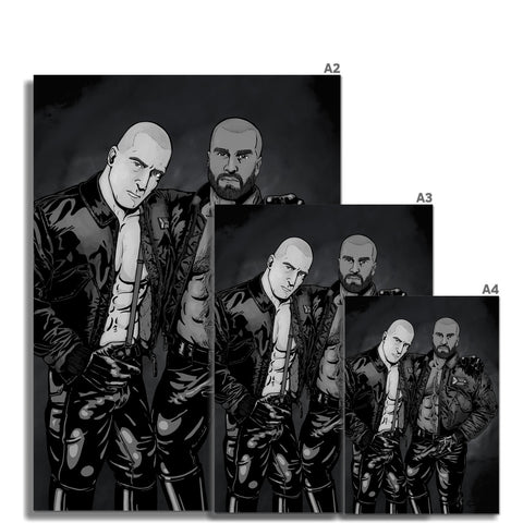 Skins & Pride - Grey Fine Art Print