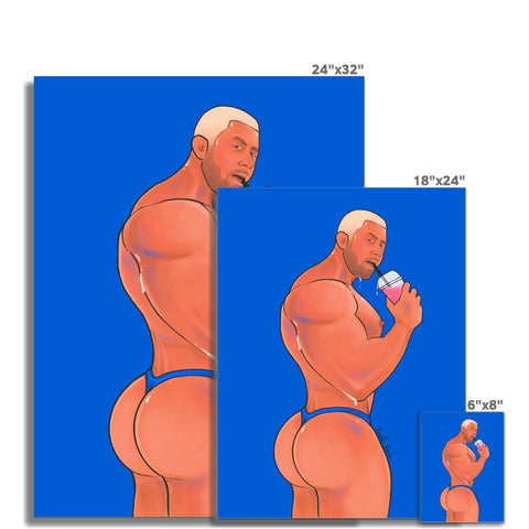 Thirsty Hunk Fine Art Print