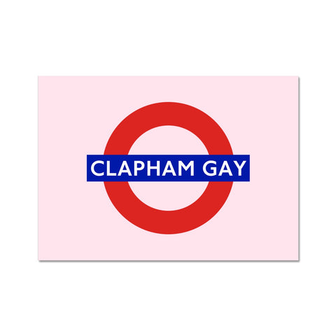 Clapham Gay - Pink Fine Art Print