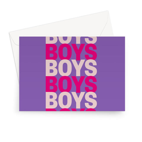 Boys Boys Boys Greeting Card