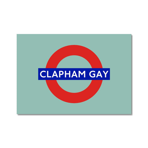 Clapham Gay - Blue Fine Art Print