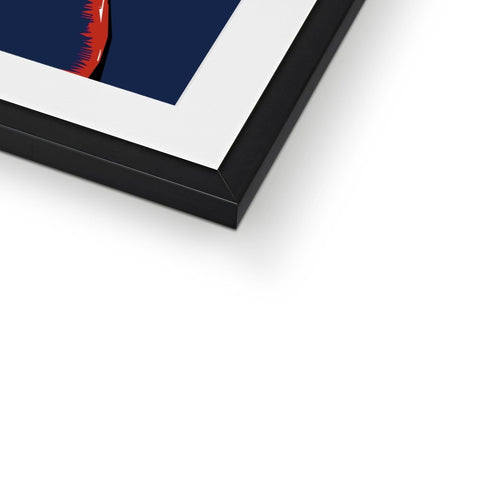 Danny The Dude, Red Framed & Mounted Print