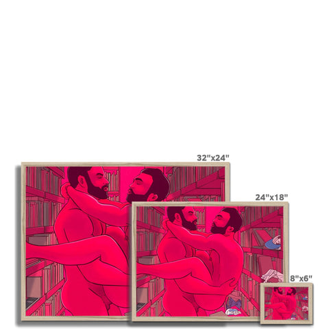 Lust At The Book Store Framed Print