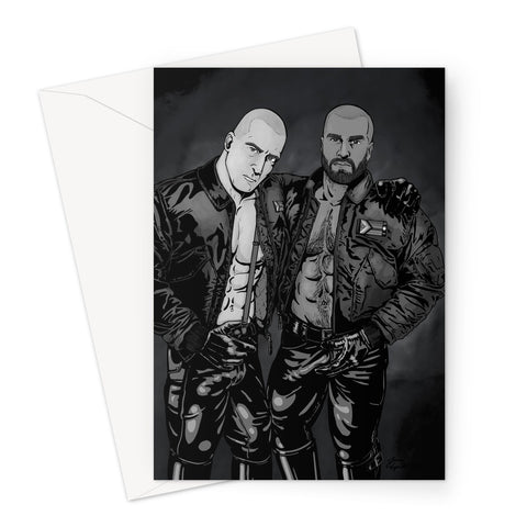 Skins & Pride - Grey Greeting Card