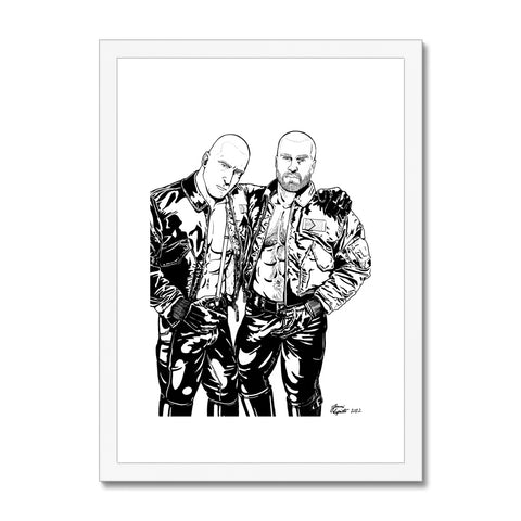 Skin & Pride - B&W Framed & Mounted Print