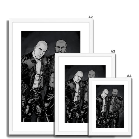 Skins & Pride - Grey Framed & Mounted Print