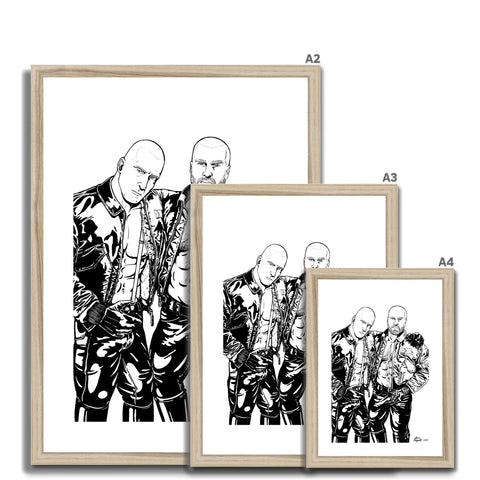 Skin & Pride - B&W Framed & Mounted Print