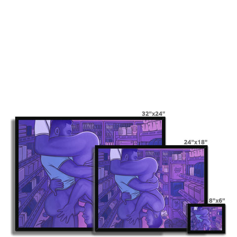 Lust At The Supermarket Framed Print