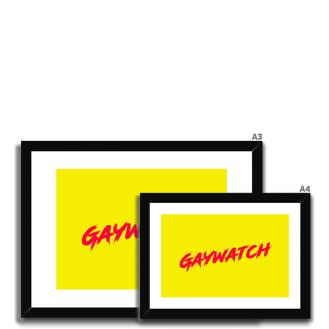 Gaywatch Framed & Mounted Print