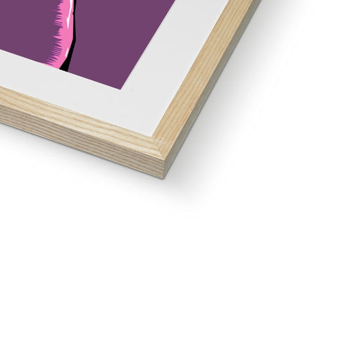 Danny The Dude, Pink Framed & Mounted Print