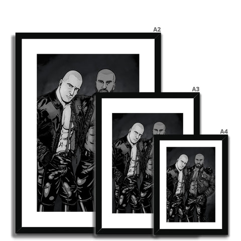 Skins & Pride - Grey Framed & Mounted Print