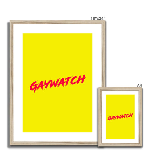 Gaywatch Framed & Mounted Print