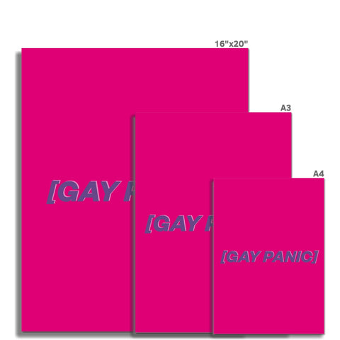 Gay Panic - Dark Fine Art Print