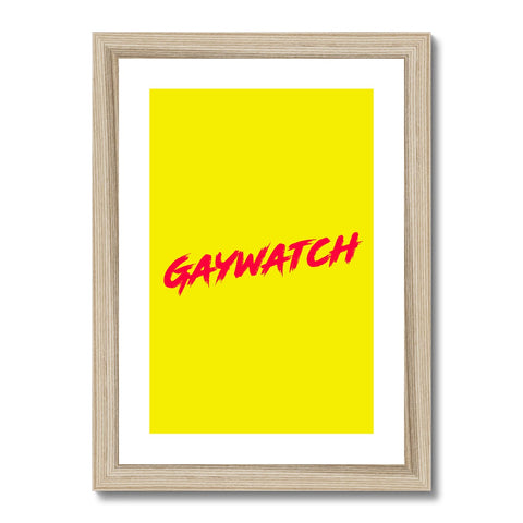 Gaywatch Framed & Mounted Print