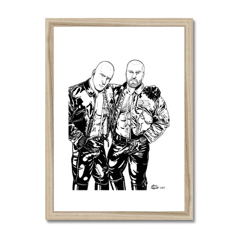 Skin & Pride - B&W Framed & Mounted Print