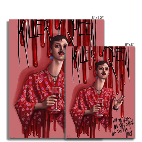 Red Killer Queen Fine Art Print