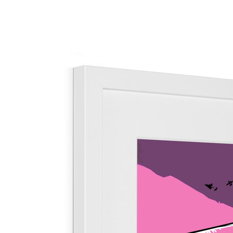 Danny The Dude, Pink Framed & Mounted Print