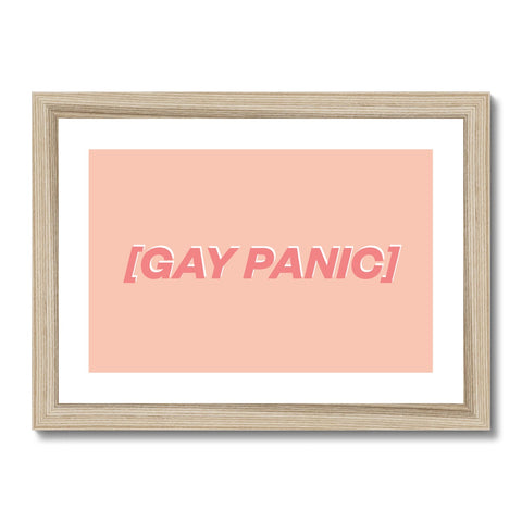 Gay Panic Framed & Mounted Print