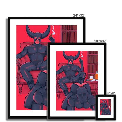 The Red Room Framed & Mounted Print