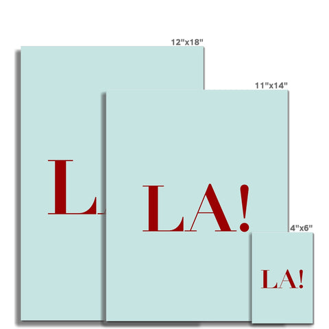 La! Queer Wall Art Print