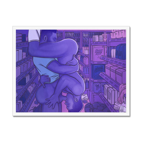 Lust At The Supermarket Framed Print