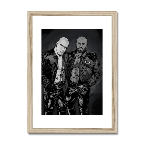 Skins & Pride - Grey Framed & Mounted Print