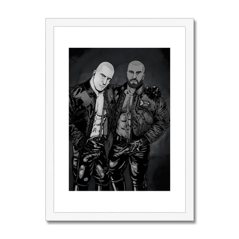 Skins & Pride - Grey Framed & Mounted Print