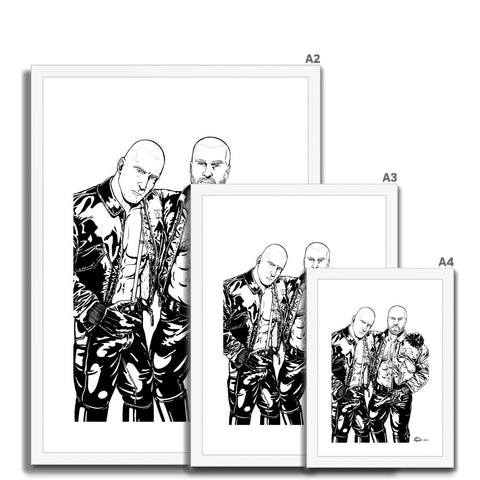 Skin & Pride - B&W Framed & Mounted Print