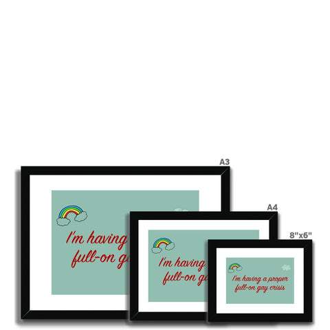 Heartstopper - Gay Panic Framed & Mounted Print
