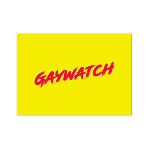 Gaywatch Fine Art Print