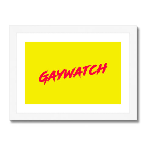 Gaywatch Framed & Mounted Print