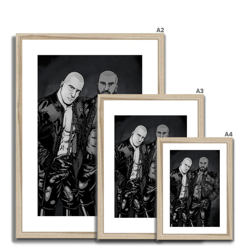 Skins & Pride - Grey Framed & Mounted Print