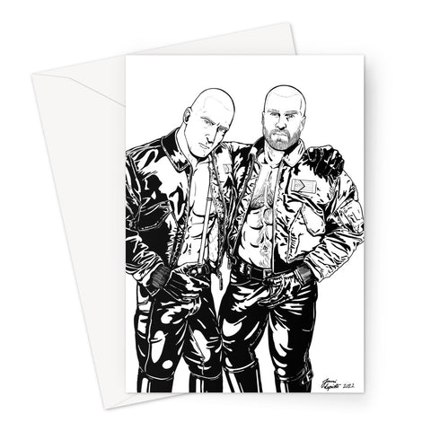 Skin & Pride - B&W Greeting Card